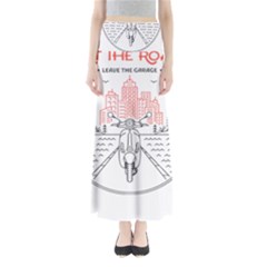 Vespa T- Shirt Hit The Road 3 T- Shirt Full Length Maxi Skirt by ZUXUMI