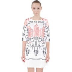 Vespa T- Shirt Hit The Road 3 T- Shirt Quarter Sleeve Pocket Dress by ZUXUMI