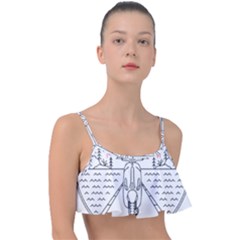 Vespa T- Shirt Hit The Road 3 T- Shirt Frill Bikini Top by ZUXUMI