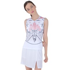 Vespa T- Shirt Hit The Road 3 T- Shirt Women s Sleeveless Sports Top