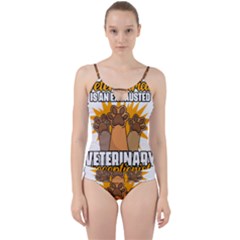 Veterinary Medicine T- Shirt Behind Every Great Veterinarian For Veterinary Receptionist T- Shirt Cut Out Top Tankini Set by ZUXUMI