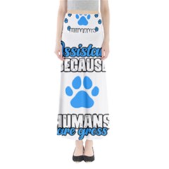 Veterinary Medicine T- Shirt Funny Veterinary Assistant Because Humans Are Gross Vet Med T- Shirt Full Length Maxi Skirt by ZUXUMI