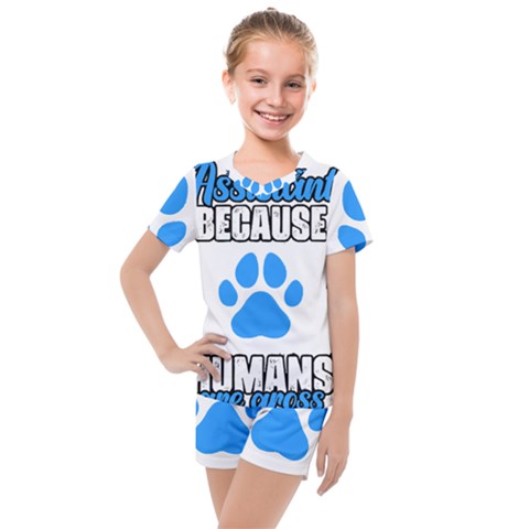 Veterinary Medicine T- Shirt Funny Veterinary Assistant Because Humans Are Gross Vet Med T- Shirt Kids  Mesh T-shirt And Shorts Set by ZUXUMI