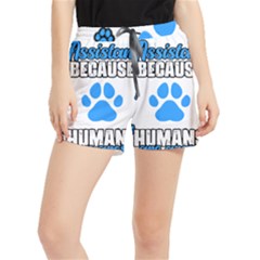 Veterinary Medicine T- Shirt Funny Veterinary Assistant Because Humans Are Gross Vet Med T- Shirt Women s Runner Shorts by ZUXUMI