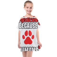 Veterinary Medicine T- Shirt Funny Veterinary Medicine Because Humans Are Gross Vet Med T- Shirt Kids  One Piece Chiffon Dress