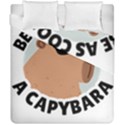 Capybara T- Shirt Be As Cool As A Capybara- A Cute Funny Capybara Wearing Sunglasses T- Shirt Yoga Reflexion Pose T- Shirtyoga Reflexion Pose T- Shirt Duvet Cover Double Side (California King Size) View2