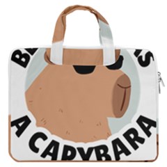 Capybara T- Shirt Be As Cool As A Capybara- A Cute Funny Capybara Wearing Sunglasses T- Shirt Yoga Reflexion Pose T- Shirtyoga Reflexion Pose T- Shirt Macbook Pro 16  Double Pocket Laptop Bag  by hizuto