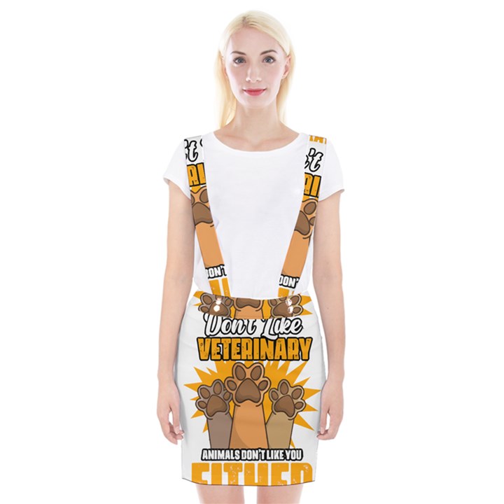 Veterinary Medicine T- Shirt Funny Will Give Veterinary Advice For Nachos Vet Med Worker T- Shirt Braces Suspender Skirt