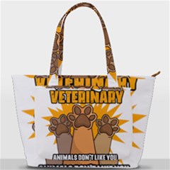 Veterinary Medicine T- Shirt Funny Will Give Veterinary Advice For Nachos Vet Med Worker T- Shirt Back Pocket Shoulder Bag  by ZUXUMI