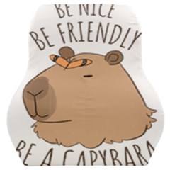 Capybara T- Shirt Be Nice Be Friendly Be A Capybara T- Shirt Yoga Reflexion Pose T- Shirtyoga Reflexion Pose T- Shirt Car Seat Back Cushion  by hizuto