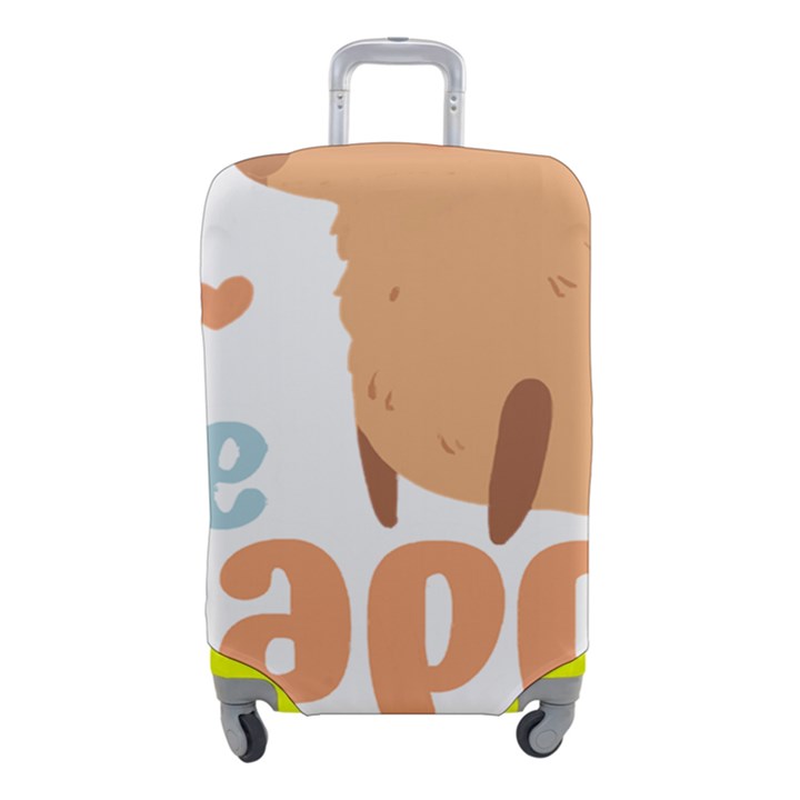 Capybara T- Shirt Bee Cappy - A Cute Capybara And A Bee Illustration T- Shirt Yoga Reflexion Pose T- Shirtyoga Reflexion Pose T- Shirt Luggage Cover (Small)