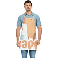 Capybara T- Shirt Bee Cappy - A Cute Capybara And A Bee Illustration T- Shirt Yoga Reflexion Pose T- Shirtyoga Reflexion Pose T- Shirt Kitchen Apron by hizuto