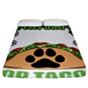 Veterinary Medicine T- Shirt Will Give Veterinary Advice For Tacos Funny Vet Med Worker T- Shirt Fitted Sheet (California King Size) View1