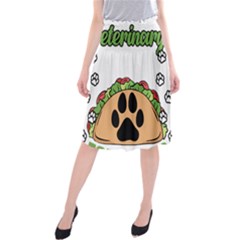 Veterinary Medicine T- Shirt Will Give Veterinary Advice For Tacos Funny Vet Med Worker T- Shirt Midi Beach Skirt by ZUXUMI