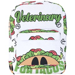 Veterinary Medicine T- Shirt Will Give Veterinary Advice For Tacos Funny Vet Med Worker T- Shirt Full Print Backpack by ZUXUMI