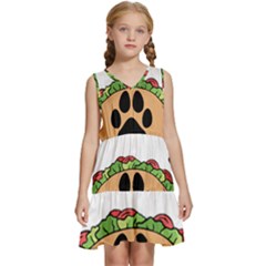 Veterinary Medicine T- Shirt Will Give Veterinary Advice For Tacos Funny Vet Med Worker T- Shirt Kids  Sleeveless Tiered Mini Dress by ZUXUMI