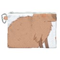 Capybara T- Shirt Cute Capybara Illustration T- Shirt (2) Yoga Reflexion Pose T- Shirtyoga Reflexion Pose T- Shirt Canvas Cosmetic Bag (XL) View1