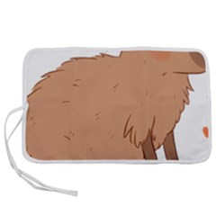 Capybara T- Shirt Cute Capybara Illustration T- Shirt (2) Yoga Reflexion Pose T- Shirtyoga Reflexion Pose T- Shirt Pen Storage Case (s) by hizuto