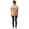 Capybara T- Shirt Cute Capybara With A Bee Illustration T- Shirt Yoga Reflexion Pose T- Shirtyoga Reflexion Pose T- Shirt Kids  Short Sleeve Shirt View2