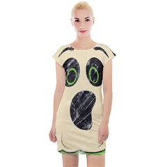 Vintage Halloween Ghost T- Shirt Vintage Halloween Ghost T- Shirt Cap Sleeve Bodycon Dress by ZUXUMI