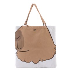 Capybara T- Shirt Cute Capybara With A Butterfly T- Shirt Yoga Reflexion Pose T- Shirtyoga Reflexion Pose T- Shirt Grocery Tote Bag by hizuto