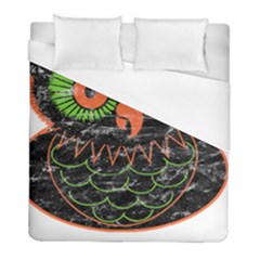 Vintage Halloween Owl T- Shirt Vintage Halloween Owl T- Shirt Duvet Cover (full/ Double Size) by ZUXUMI