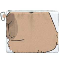 Capybara T- Shirt Cute Capybara With A Butterfly T- Shirt Yoga Reflexion Pose T- Shirtyoga Reflexion Pose T- Shirt Canvas Cosmetic Bag (xxxl) by hizuto