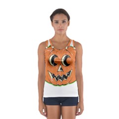 Vintage Halloween Pumpkin T- Shirt Vintage Halloween Pumpkin T- Shirt Sport Tank Top  by ZUXUMI