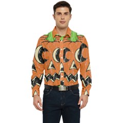 Vintage Halloween Pumpkin T- Shirt Vintage Halloween Pumpkin T- Shirt Men s Long Sleeve  Shirt by ZUXUMI