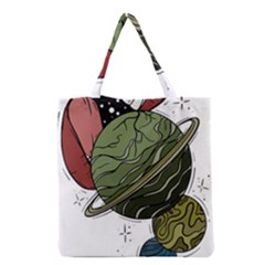 Black Hole T- Shirt Planet Eater Colour T- Shirt Grocery Tote Bag by EnriqueJohnson