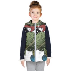 Black Hole T- Shirt Planet Eater Colour T- Shirt Kids  Hooded Puffer Vest