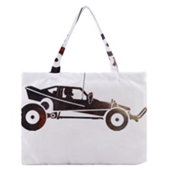 Vintage Rc Cars T- Shirt Grunge Vintage Modelcar Classic Rc Buggy Racing Cars Addict T- Shirt (1) Zipper Medium Tote Bag by ZUXUMI