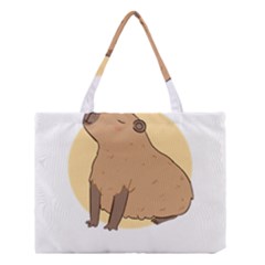 Capybara T- Shirt Cute Gentlemen Capybara T- Shirt Yoga Reflexion Pose T- Shirtyoga Reflexion Pose T- Shirt Medium Tote Bag by hizuto