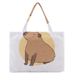 Capybara T- Shirt Cute Gentlemen Capybara T- Shirt Yoga Reflexion Pose T- Shirtyoga Reflexion Pose T- Shirt Zipper Medium Tote Bag by hizuto