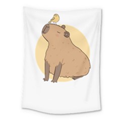 Capybara T- Shirt Cute Gentlemen Capybara T- Shirt Yoga Reflexion Pose T- Shirtyoga Reflexion Pose T- Shirt Medium Tapestry by hizuto