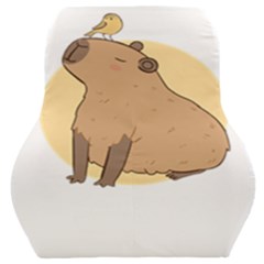 Capybara T- Shirt Cute Gentlemen Capybara T- Shirt Yoga Reflexion Pose T- Shirtyoga Reflexion Pose T- Shirt Car Seat Back Cushion  by hizuto