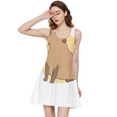 Capybara T- Shirt Cute Gentlemen Capybara T- Shirt Yoga Reflexion Pose T- Shirtyoga Reflexion Pose T- Shirt Inside Out Racerback Dress by hizuto