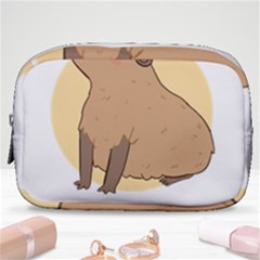 Capybara T- Shirt Cute Gentlemen Capybara T- Shirt Yoga Reflexion Pose T- Shirtyoga Reflexion Pose T- Shirt Make Up Pouch (small) by hizuto