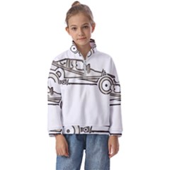 Vintage Rc Cars T- Shirt Grunge Vintage Modelcar Classic Rc Buggy Racing Cars Addict T- Shirt Kids  Half Zip Hoodie by ZUXUMI