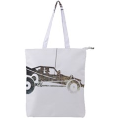 Vintage Rc Cars T- Shirt Vintage Modelcar Classic Rc Buggy Racing Cars Addict T- Shirt (1) Double Zip Up Tote Bag by ZUXUMI