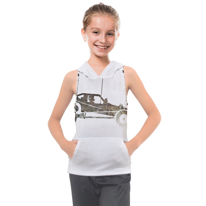 Vintage Rc Cars T- Shirt Vintage Modelcar Classic Rc Buggy Racing Cars Addict T- Shirt (1) Kids  Sleeveless Hoodie