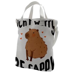 Capybara T- Shirt Cute Gentlemen Capybara T- Shirt Yoga Reflexion Pose T- Shirtyoga Reflexion Pose T- Shirt Canvas Messenger Bag by hizuto