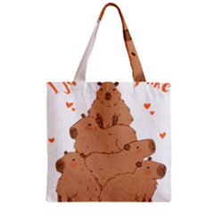 Capybara T- Shirt I Just Really Like Capybaras O K T- Shirt Yoga Reflexion Pose T- Shirtyoga Reflexion Pose T- Shirt Zipper Grocery Tote Bag by hizuto