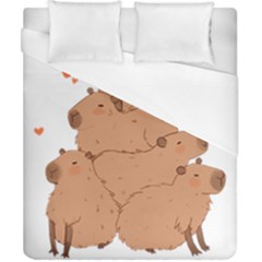 Capybara T- Shirt I Just Really Like Capybaras O K T- Shirt Yoga Reflexion Pose T- Shirtyoga Reflexion Pose T- Shirt Duvet Cover (california King Size) by hizuto