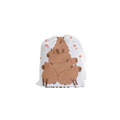 Capybara T- Shirt I Just Really Like Capybaras O K T- Shirt Yoga Reflexion Pose T- Shirtyoga Reflexion Pose T- Shirt Drawstring Pouch (xs) by hizuto