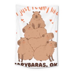 Capybara T- Shirt I Just Really Like Capybaras O K T- Shirt Yoga Reflexion Pose T- Shirtyoga Reflexion Pose T- Shirt Small Tapestry