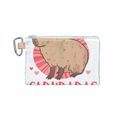 Capybara T- Shirt Just A Girl Who Loves Capybaras T- Shirt Yoga Reflexion Pose T- Shirtyoga Reflexion Pose T- Shirt Canvas Cosmetic Bag (small) by hizuto