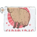 Capybara T- Shirt Just A Girl Who Loves Capybaras T- Shirt Yoga Reflexion Pose T- Shirtyoga Reflexion Pose T- Shirt Canvas Cosmetic Bag (XXL) View1