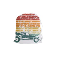 Vintage Rc Cars T- Shirt Vintage Sunset  Classic Rc Buggy Racing Cars Addict T- Shirt Drawstring Pouch (medium) by ZUXUMI