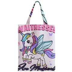 Waitress T- Shirt Awesome Unicorn Waitresses Are Magical For A Waiting Staff T- Shirt Zipper Classic Tote Bag